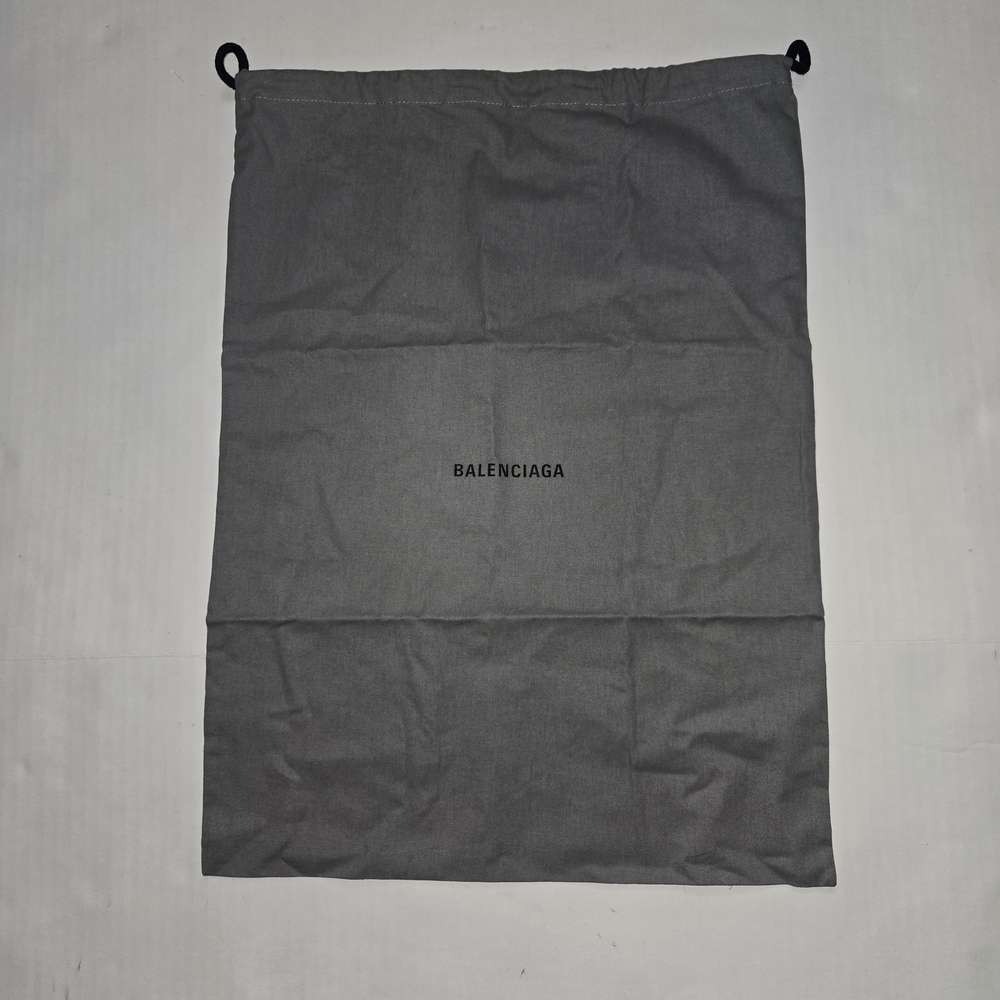 Balenciaga Gray Drawstring Dust Bag with Logo